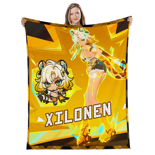 Custom Personalized Name Blanket - Genshin Xilonen Poster Blanket