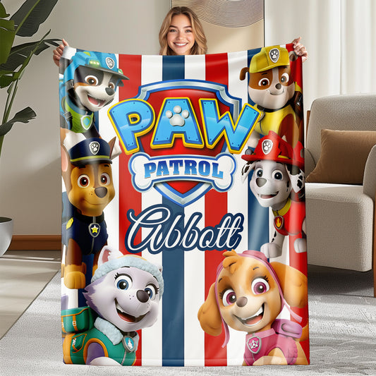 Custom Personalized Name Blanket - Раw Раtгоl Themed Blanket