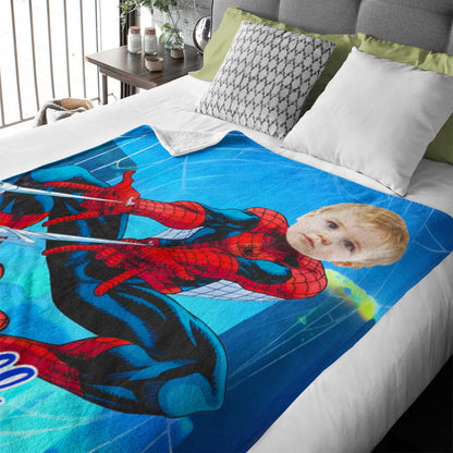 Custom Personalized Photo Blanket - Jet Spider Hero