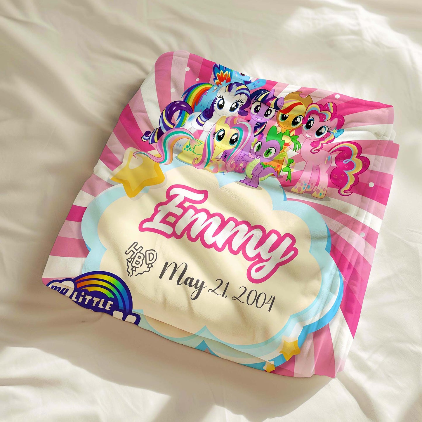 Custom Personalized Name&Age Blanket - Littlе Роnу Birthday Blanket