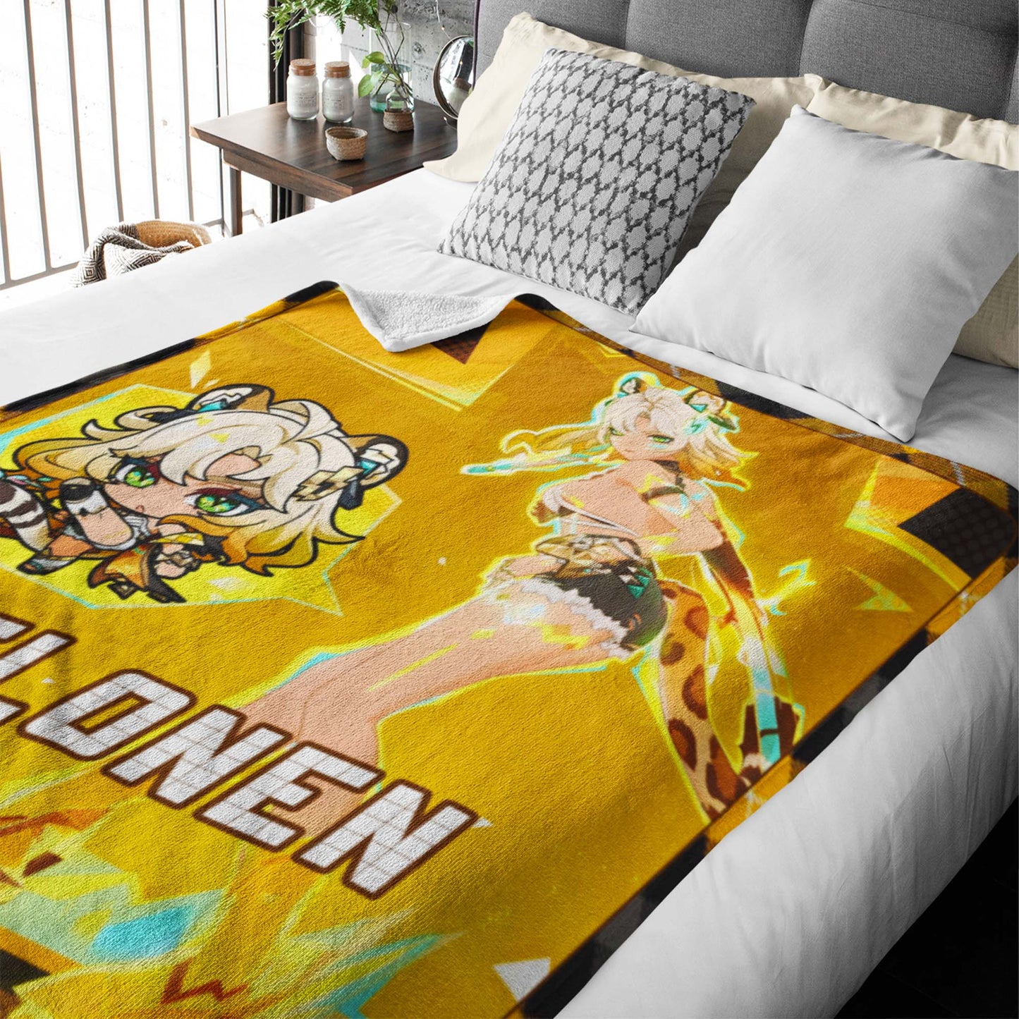 Custom Personalized Name Blanket - Genshin Xilonen Poster Blanket