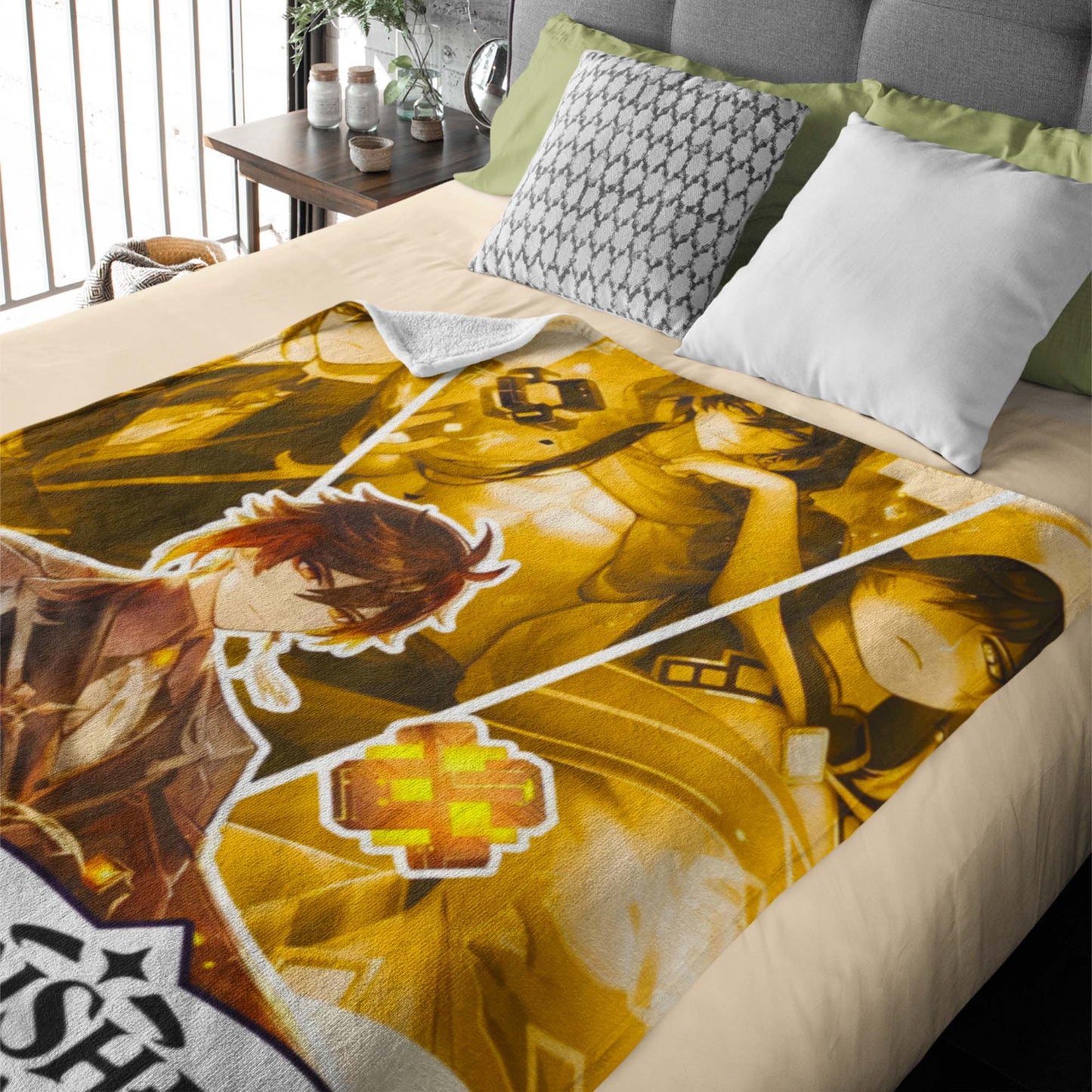 Genshin Zhongli Themed Blanket