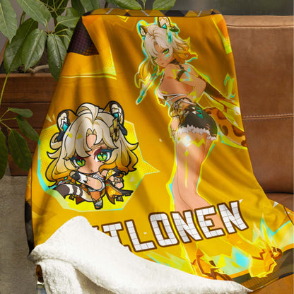 Custom Personalized Name Blanket - Genshin Xilonen Poster Blanket