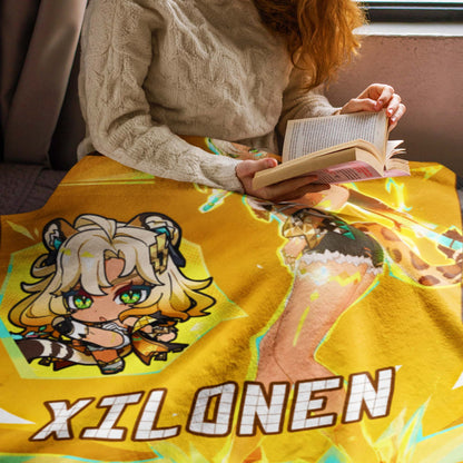 Custom Personalized Name Blanket - Genshin Xilonen Poster Blanket