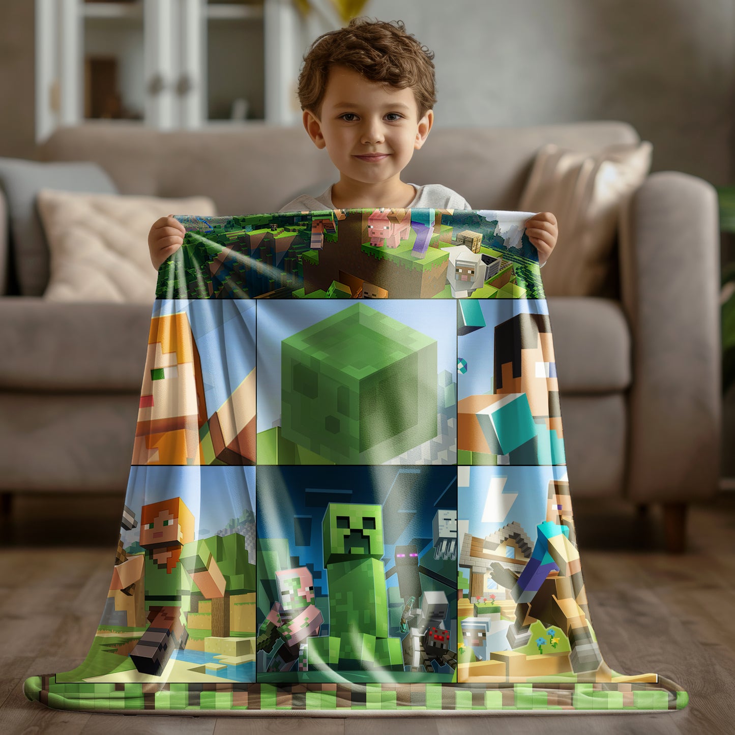 Pixel Wolrd Blanket