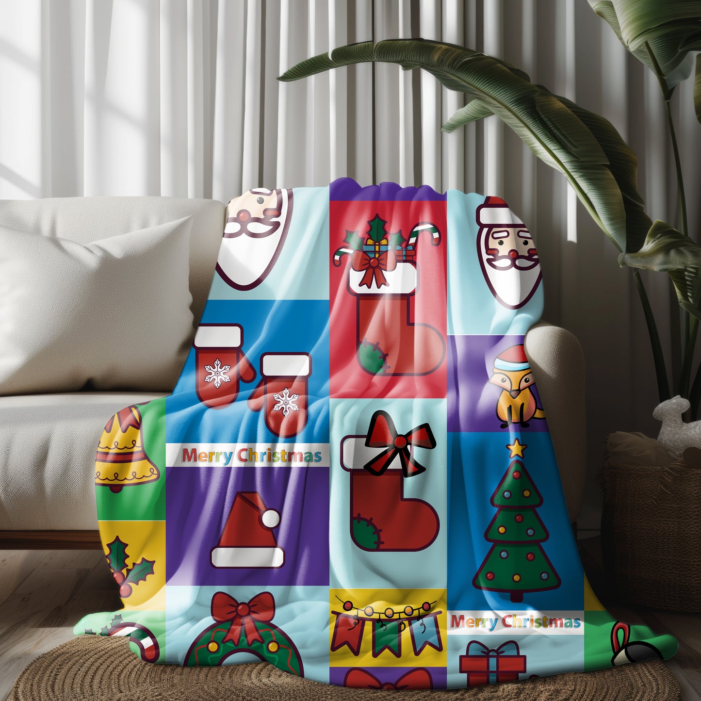 Christmas Cartoon Blanket