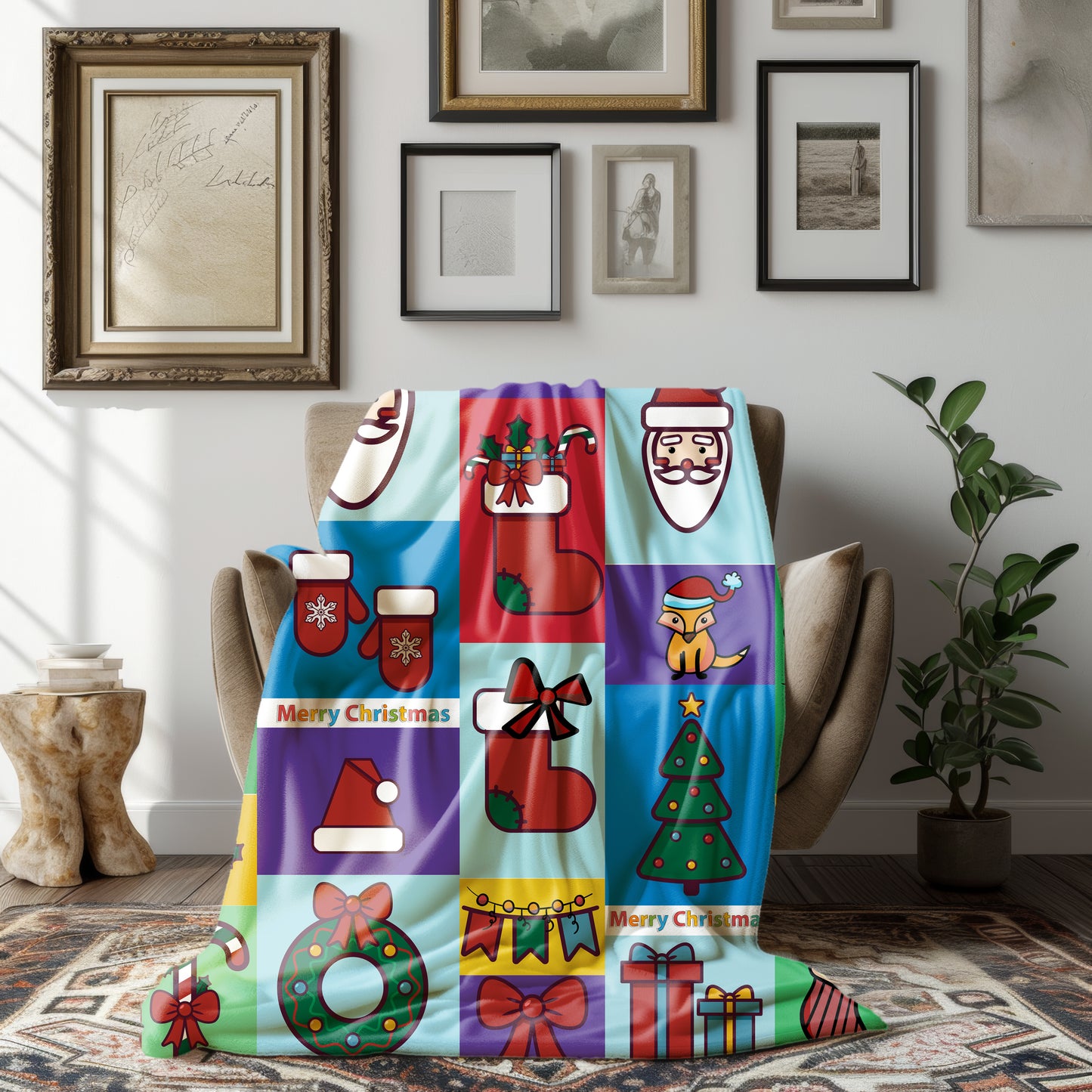 Christmas Cartoon Blanket