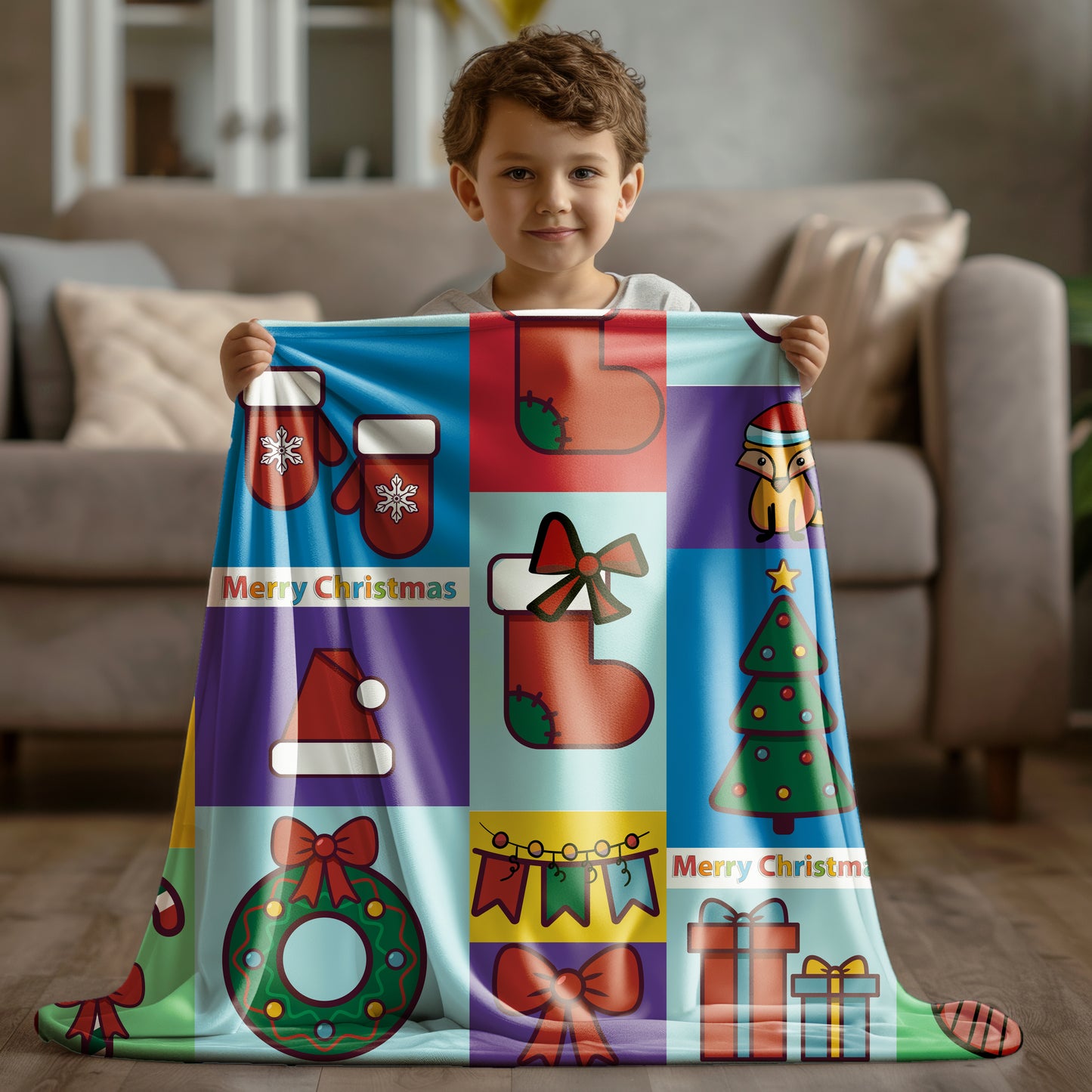 Christmas Cartoon Blanket