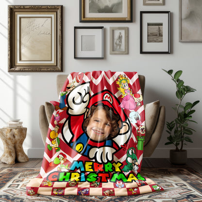 Custom Personalized Photo Blanket - Christmas Магiо Blanket