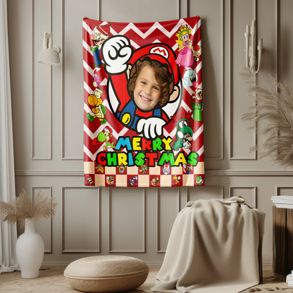 Custom Personalized Photo Blanket - Christmas Магiо Blanket